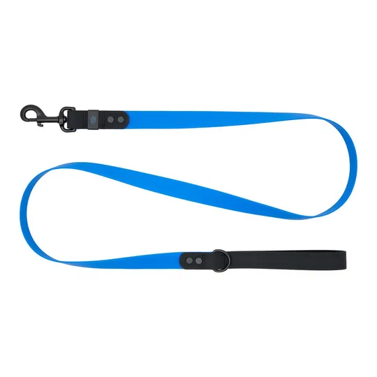 Lead Canine Rc Waterproof Adjustable Sapphire/Black - 1in X 5ft