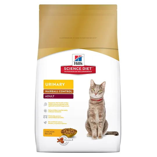 Science Diet Adult Urinary & Hairball (Chicken) - 15.5 lb / 7.02 Kg