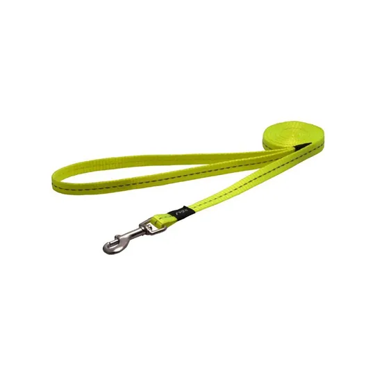 Lead Canine Rogz Utility Nitelife Yellow - 3/8in X 6ft