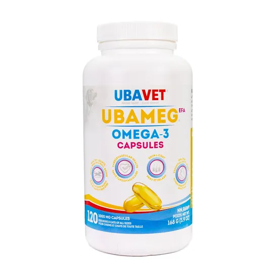 Ubavet Ubameg Omega 3 Fatty Acid Caps - 120's