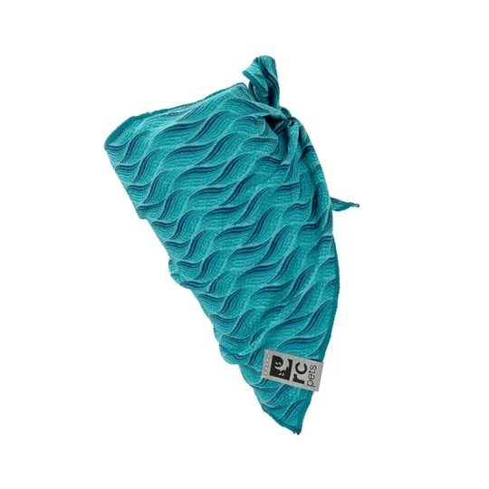 Cooling Zephyr Bandana Canine Blue Waves - Small/Medium