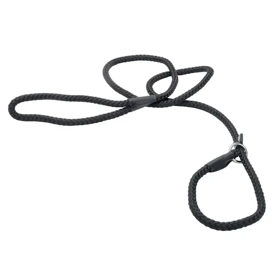 Lead Canine Coastal Rope Slip Lead 6ft - Black
