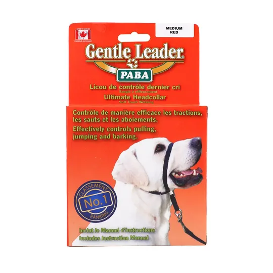 Gentle Leader Canine Adjustable Headcollar Red - Medium