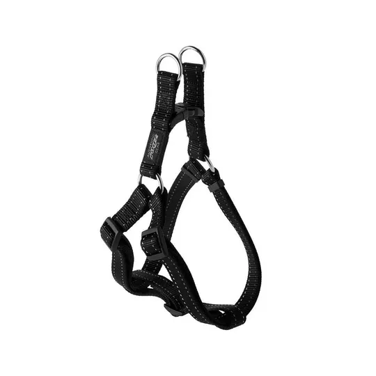 Harness Canine Rogz Utility Step In Harness Fanbelt Black - Large