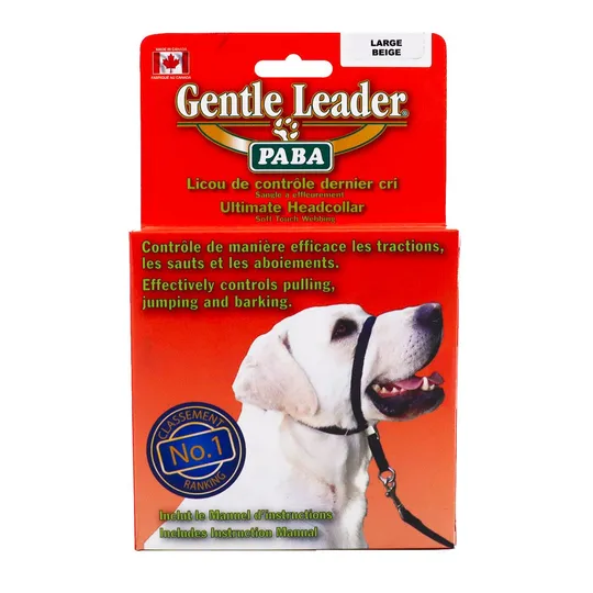 Gentle Leader Canine Adjustable Headcollar Beige - Large