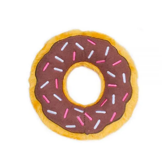 Zippypaws Donutz Stuffing Free Mini - Chocolate