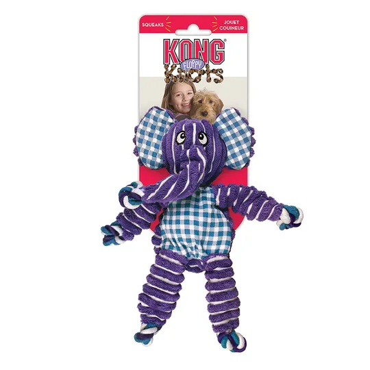 Kong Floppy Knots Elephant - Small/Medium