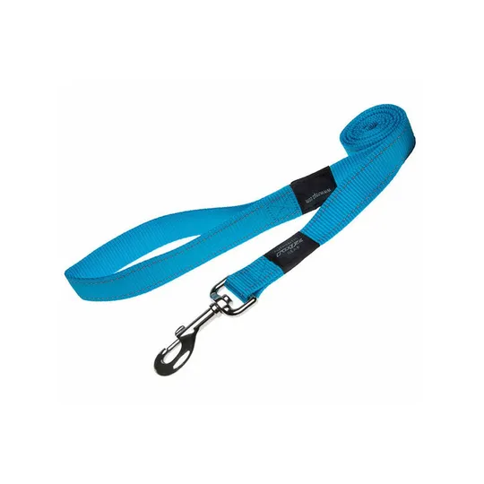 Lead Canine Rogz Utility Fanbelt Turquoise 3/4in X 6ft