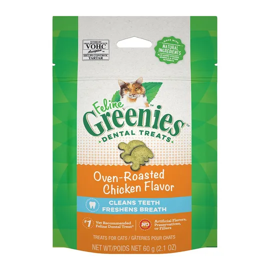 Greenie Feline Dental Treat Oven Roasted Chicken