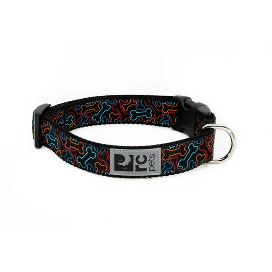 Collar Canine Rc Clip Adjustable Bones - 1in X 12-20in