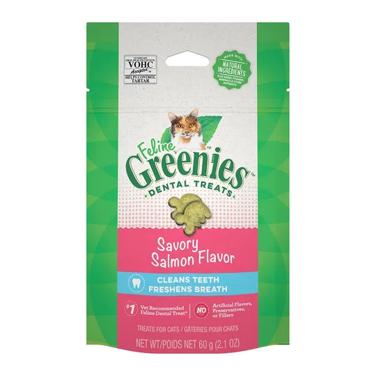 Greenie Feline Dental Treat Savory Salmon