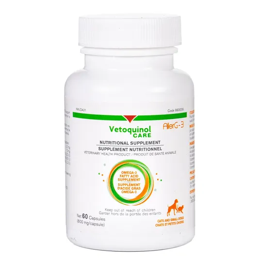Allerg-3 Omega 3 Fatty Acid Supplement For Cats And Small Dogs - 60's