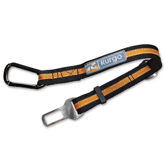 Seatbelt Tether Kurgo Direct To Seatbelt - Black/Orange