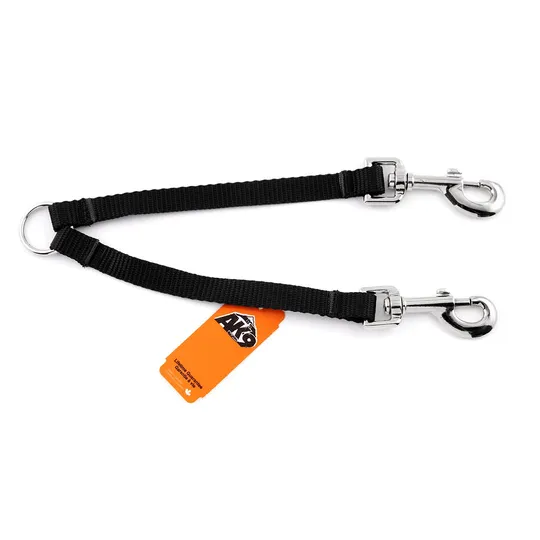 Coupler Canine Nylon Multi Dog Black - 5/8in X 18in