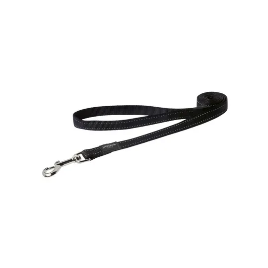 Lead Canine Rogz Utility Fanbelt Black - 3/4in X 6ft