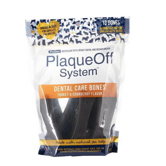 Plaqueoff Dental Bones Turkey & Cranberry - 17 oz / 482 g