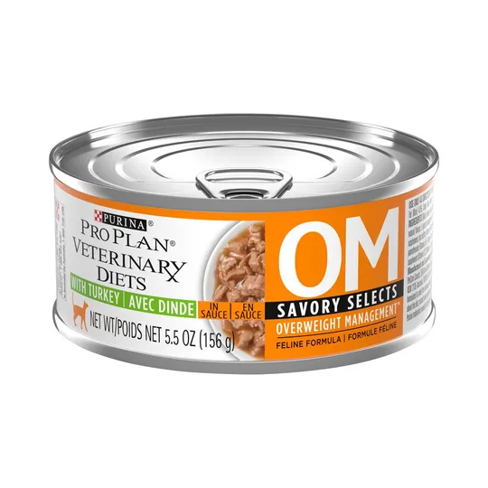 Feline PVD Om (Weight Manage) Turkey Formula - 24 X 156 gm Cans