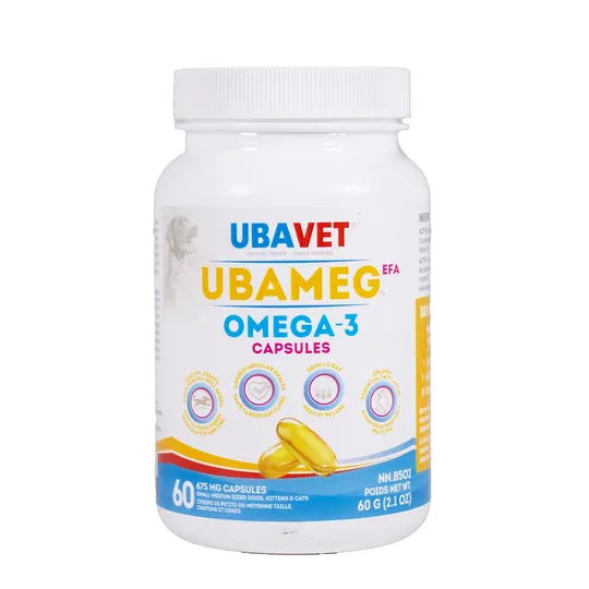 Ubavet Ubameg Omega 3 Fatty Acid 675 mg Caps - 60's