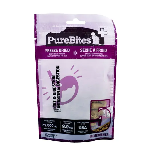 Purebites Plus Feline Freeze Dried Gut & Digestion - 1.09 oz/31 g