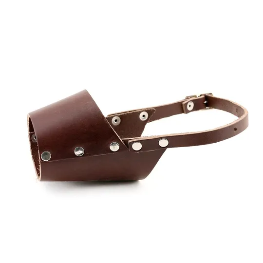Muzzle Leather Canine - Medium