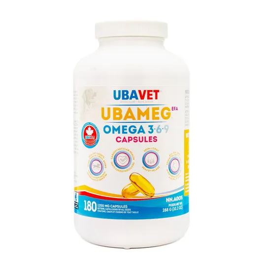 Ubavet Ubameg Omega 3-6-9 Fatty Acid Caps - 180's
