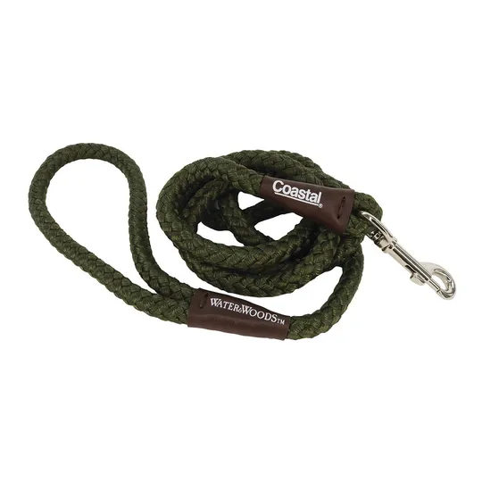 Lead Canine Water & Woods Rope Snap Lead 6ft - Green