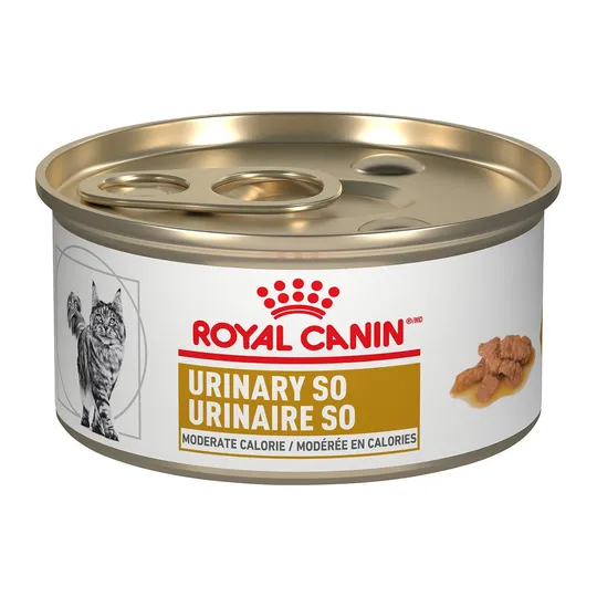 Feline RC Urinary SO Moderate Calorie Morsels In Gravy - 24 X 85 gm Cans