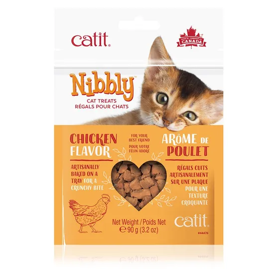Catit Nibbly Feline Treats Chicken Flavour - 90 g / 3.2 oz