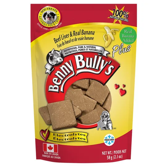 Beef Liver Plus Banana Benny Bullys - 2.1 oz/58 g