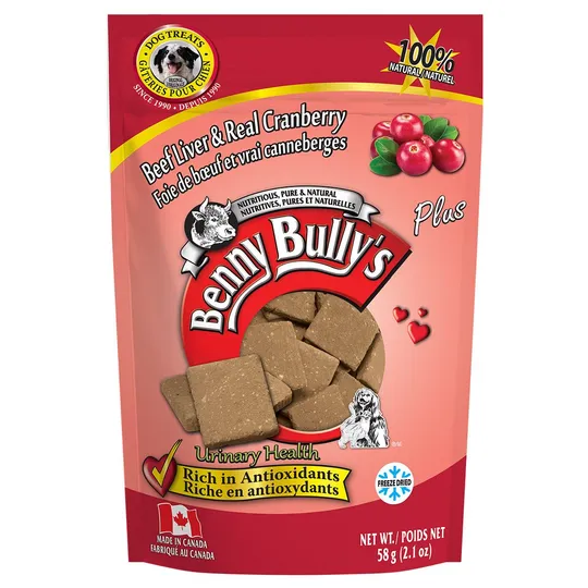 Beef Liver Plus Cranberry Benny Bullys - 2.1 oz/58 g
