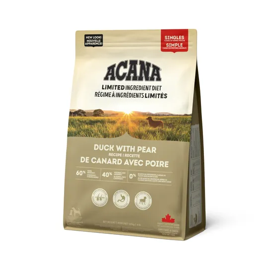 Acana Duck & Pear Recipe - 1.8 kg/4 lb Bag