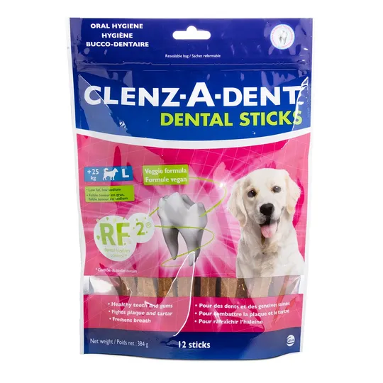 Clenz-A-Dent Rf2 Dental Sticks Large - 12 s