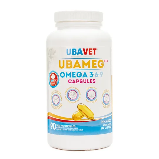 Ubavet Ubameg Omega 3-6-9 Fatty Acid Caps - 90's