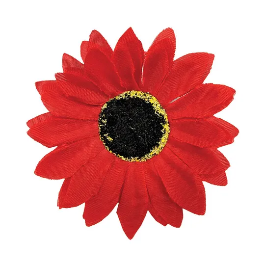Canine Sunflower Neck Wear Red - Medium/Large
