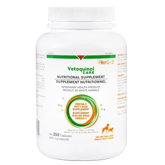 Allerg-3 Omega 3 Fatty Acid Supplement For Cats And Small Dogs- 250's