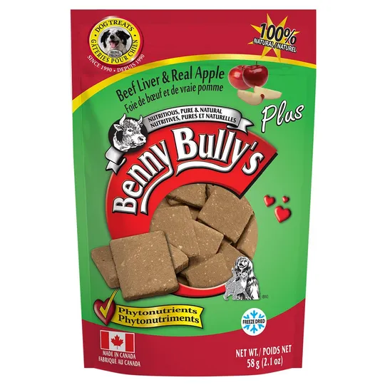Beef Liver Plus Apple Benny Bullys - 2.1 oz/58g