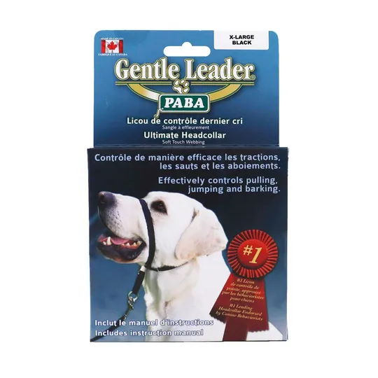 Gentle Leader Canine Adjustable Headcollar Black - X Large