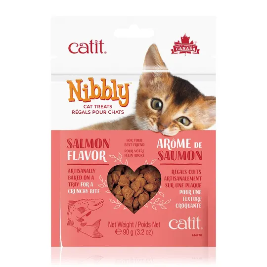 Catit Nibbly Feline Treats Salmon Flavour - 90 g / 3.2 oz