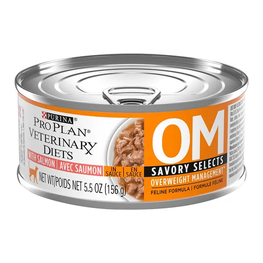 Feline PVD Om (Weight Manage) Salmon Formula - 24 X 156 gm Cans