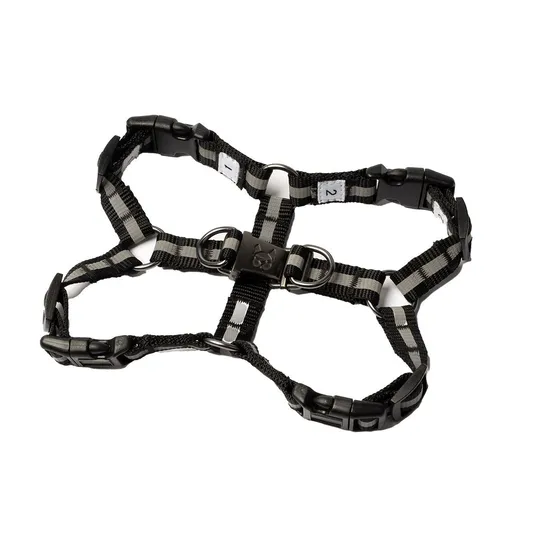 Harness Canine Silver Paw Maximus Black - X Small