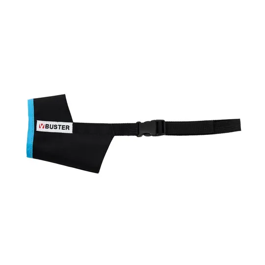 Buster Muzzle Nylon Canine Easy ID Black/Turquoise - X Large