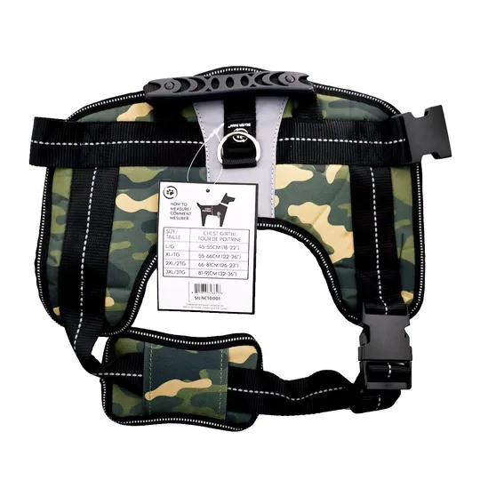 Harness Canine Silver Paw Heavy Duty Camo - X Large