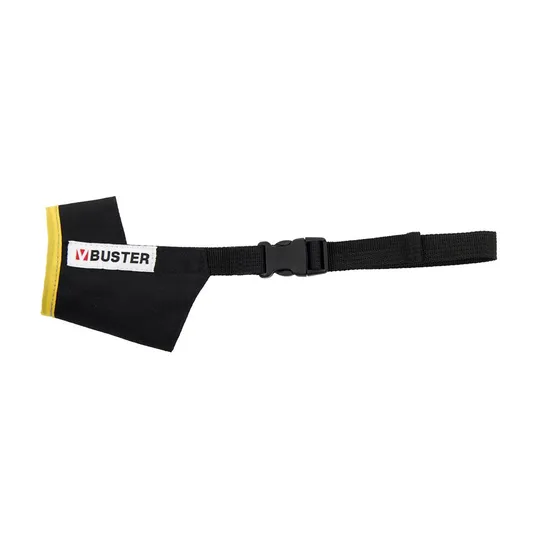 Buster Muzzle Nylon Canine Easy ID Black/Yellow - Large