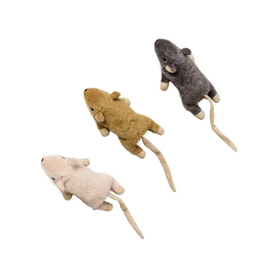 Flat Mouse Frankie with Catnip Assorted - 5.5 in