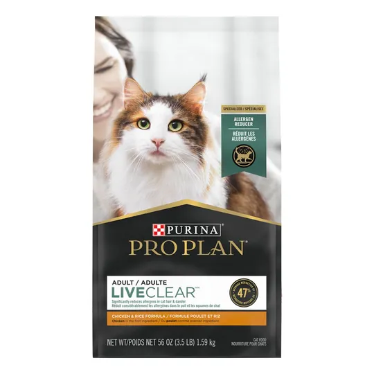 Feline Pro Plan Liveclear Adult Chicken & Rice