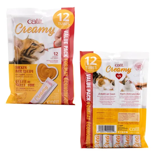 Catit Creamy Lickables Chicken & Liver Flavour - 12 X 15 g