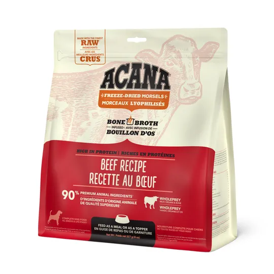 Acana Freeze Dried Morsels Ranch Raised Beef -227 g Bag/8 oz