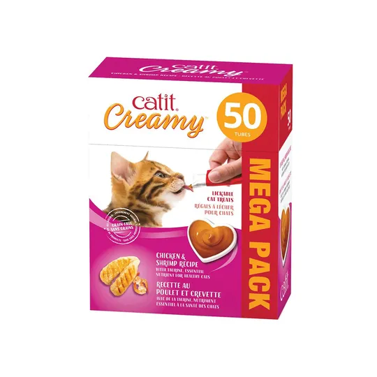 Catit Creamy Lickables Chicken & Shrimp Flavour - 50/Pk