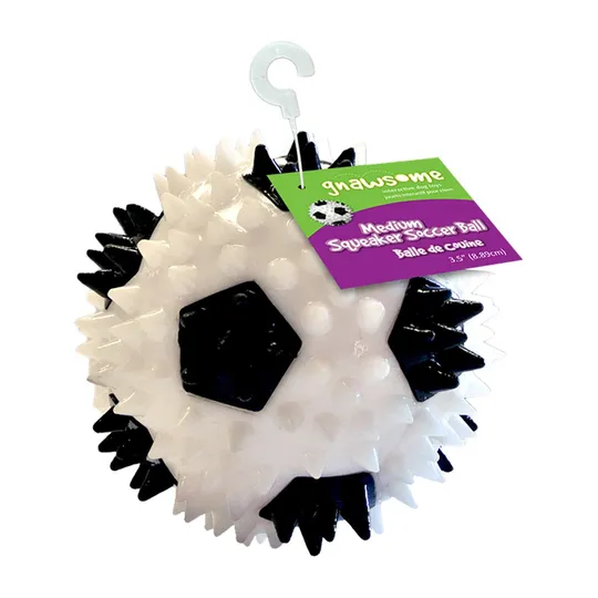 Gnawsome Soccer Ball with Squeaker - 3.5 in