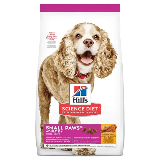 Canine Science Diet Small Paws 11+ Chicken Barley & Rice - 4.5 lb / 2.04 kg